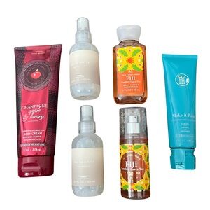 NEW Bundle 6 Pieces Hair Conditioner, Body Cream, Two Body Mist, Shower Gel/Mist
